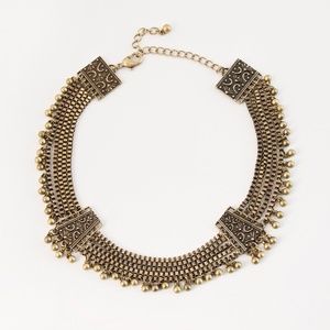 Women Antique Gold Bohemian Choker Necklace